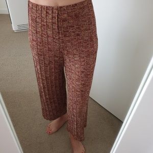 Zara High Waisted Culottes Wide Pants Knit pants